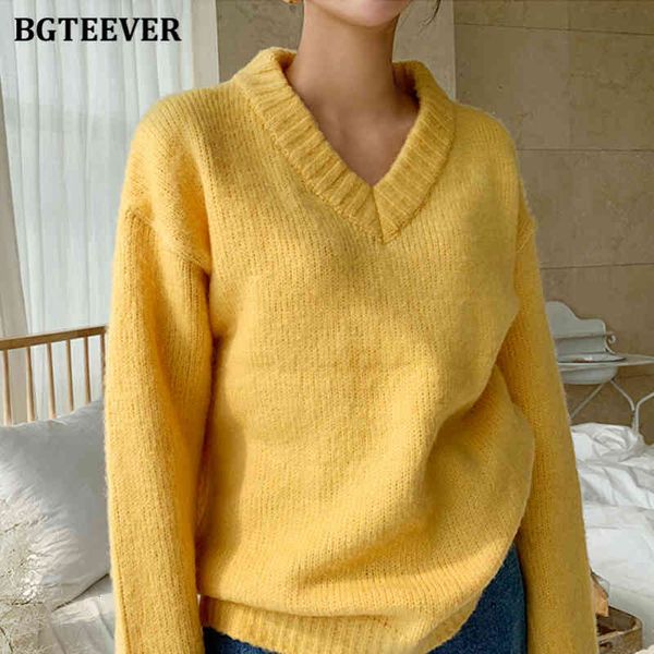 sweaters 2021 fashion new autumn winter solid women sweater jumpers casual v-neck loose knitted thick warm female pullovers spzo, White;black
sweaters 2021 fashion new autumn winter solid women sweater jumpers casual v-neck loose knitted thick warm female pullovers spzo, White;black
