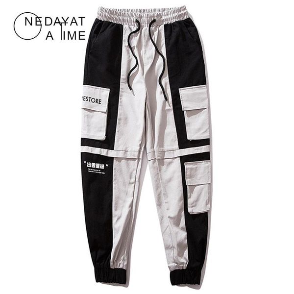 men's pants hip contrast color cargo men tactical joggers pant 2021 autumn casual streetwear trousers multi pocket harem, Black
men's pants hip contrast color cargo men tactical joggers pant 2021 autumn casual streetwear trousers multi pocket harem, Black