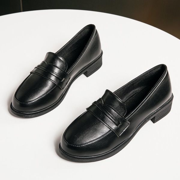 2021 shoes woman solid leather oxford shoes for women slip on platform shoes women round toe shallow casual plus size a3t, Black
2021 shoes woman solid leather oxford shoes for women slip on platform shoes women round toe shallow casual plus size a3t, Black