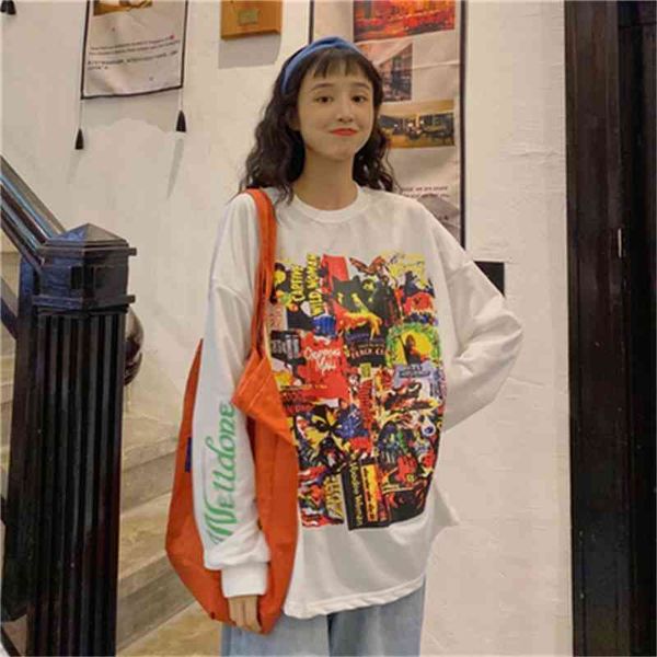 vintage character letter printing all match korean style loose arrival fashion long sleeve o-neck women sweatshirts 210522, Black
vintage character letter printing all match korean style loose arrival fashion long sleeve o-neck women sweatshirts 210522, Black