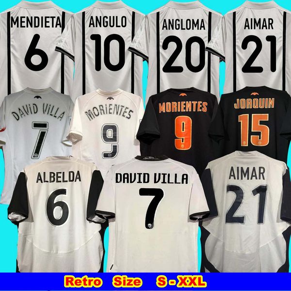 00 01 03 04 06 07 2009 10 Valencia Retro SOCCER jersey 3rd DAVID VILLA 7 90th Anniv DESCHAMPS AIMAR ALBELDA MORIENTES JOAQUIN SILVA Mendieta Angloma, Black;yellow
00 01 03 04 06 07 2009 10 Valencia Retro SOCCER jersey 3rd DAVID VILLA 7 90th Anniv DESCHAMPS AIMAR ALBELDA MORIENTES JOAQUIN SILVA Mendieta Angloma, Black;yellow