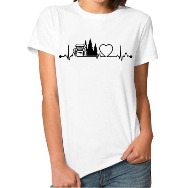 women's t-shirt for women short sleeve harajuku car forest heartbeat letters print casual t shirt streetwear, White
women's t-shirt for women short sleeve harajuku car forest heartbeat letters print casual t shirt streetwear, White