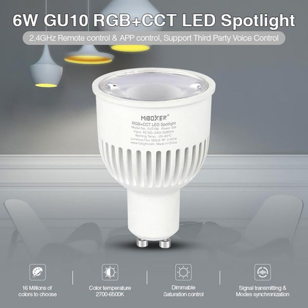 other led lighting miboxer fut106 gu10 6w rgb+cct spotlight dimmable bulb lamp 110v 220v for bedroom restaurant sitting cook room
other led lighting miboxer fut106 gu10 6w rgb+cct spotlight dimmable bulb lamp 110v 220v for bedroom restaurant sitting cook room