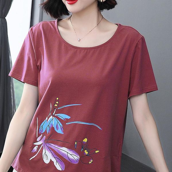 women's blouses & shirts cotton print women 2021 summer blouse short sleeve loose casual lady blusa female plus size 4xl, White
women's blouses & shirts cotton print women 2021 summer blouse short sleeve loose casual lady blusa female plus size 4xl, White