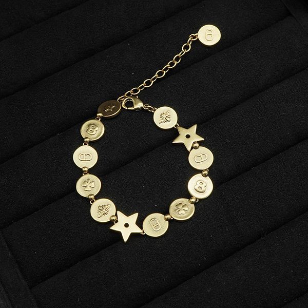 d new style bracelet star cd letter bee 8 word round bracelet net red same jewelry, Silver
d new style bracelet star cd letter bee 8 word round bracelet net red same jewelry, Silver