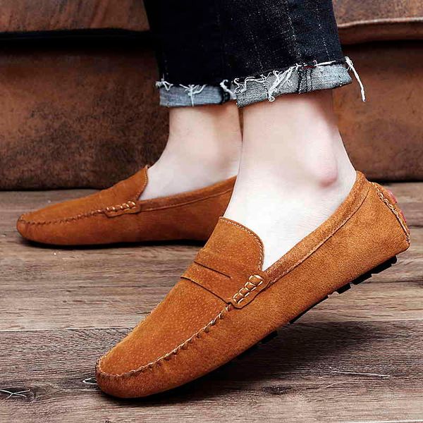 dress shoes 20212021 men's soft cow suede leather casual fashion lightweight male moccasins breathable slip on loafers 22t4, Black
dress shoes 20212021 men's soft cow suede leather casual fashion lightweight male moccasins breathable slip on loafers 22t4, Black
