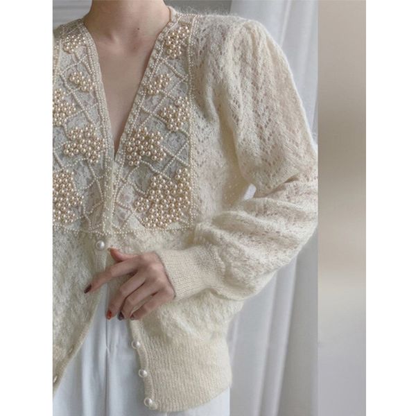 luxury ets pearl inlaid cardigan mohair sweater coat women's autumn and winter soft waxy lazy wind wisp empty loose top, Black;brown
luxury ets pearl inlaid cardigan mohair sweater coat women's autumn and winter soft waxy lazy wind wisp empty loose top, Black;brown