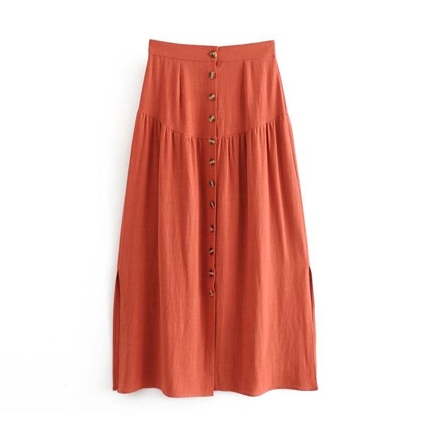 skirts women high waist fashion casual split midi skirt ladies solid color with front button female side open sweet style, Black
skirts women high waist fashion casual split midi skirt ladies solid color with front button female side open sweet style, Black