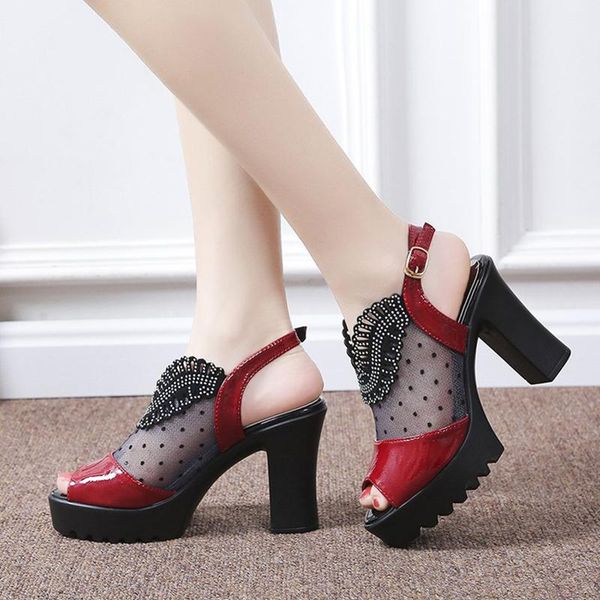 woman buckle platform sandals shallow mesh peep toe single shoes s high heels women, Black
woman buckle platform sandals shallow mesh peep toe single shoes s high heels women, Black