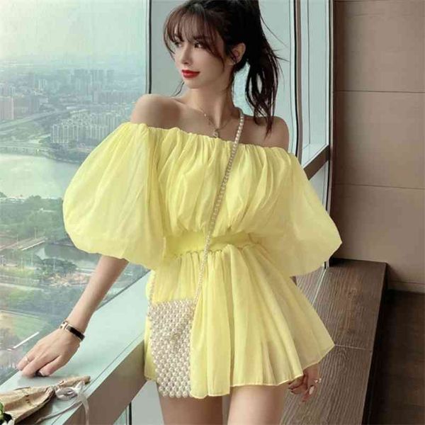 summer slash neck chiffon blouses women's elegant ladies fashion puff sleeve casual high waist sweet 210519, White
summer slash neck chiffon blouses women's elegant ladies fashion puff sleeve casual high waist sweet 210519, White