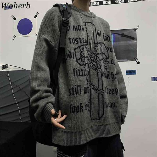 woman man autumn vintage sweater harajuku prrint knitted pullover sweaters casual losse streetwear jumper femme 210519, White
woman man autumn vintage sweater harajuku prrint knitted pullover sweaters casual losse streetwear jumper femme 210519, White