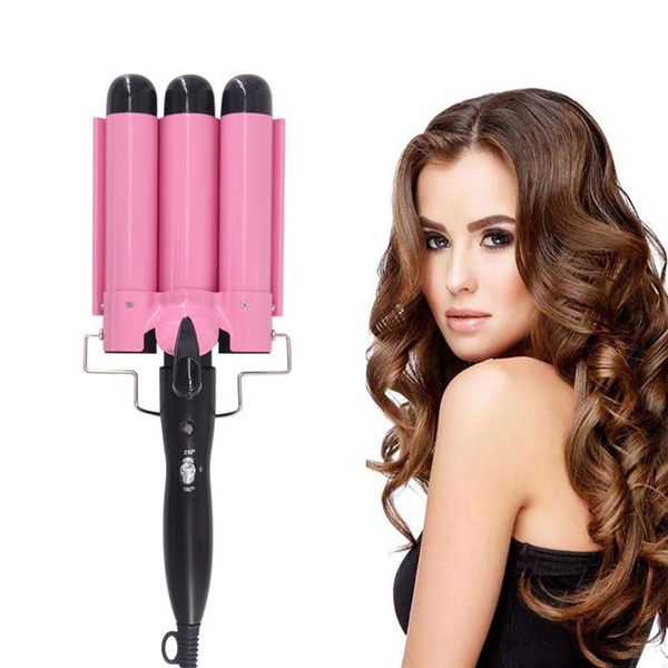 professional hair curling iron 25mm ceramic triple barrel curler irons wave waver styling tools styler wand electric brushes
professional hair curling iron 25mm ceramic triple barrel curler irons wave waver styling tools styler wand electric brushes