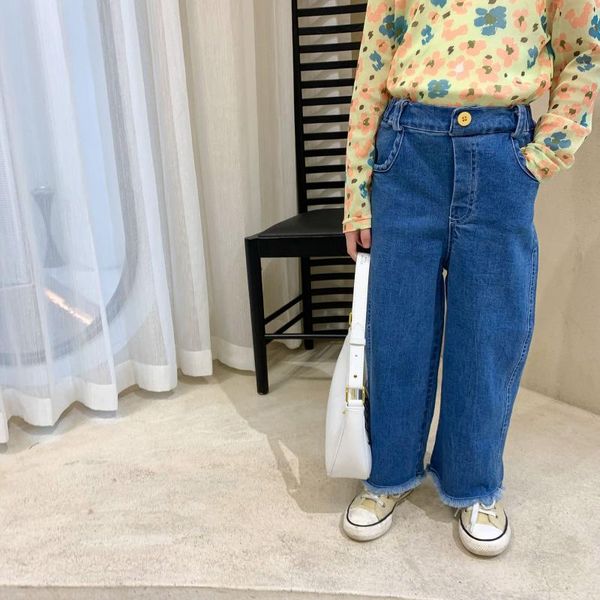 summer arrival korean style girl's loose jeans long pants all-match casual trousers for cool cute baby girls, Blue
summer arrival korean style girl's loose jeans long pants all-match casual trousers for cool cute baby girls, Blue
