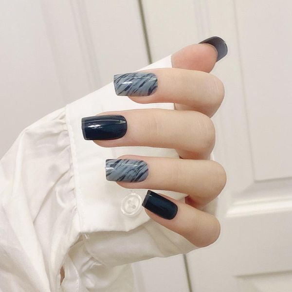 false nails fake long square head blue and gray smudged nail stickers finished 24 pcs with glue fa, Red;gold
false nails fake long square head blue and gray smudged nail stickers finished 24 pcs with glue fa, Red;gold