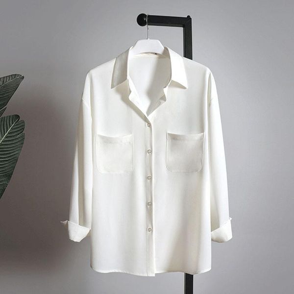 women's polos smawell shirts 2021 summer white chiffon sunscreen top