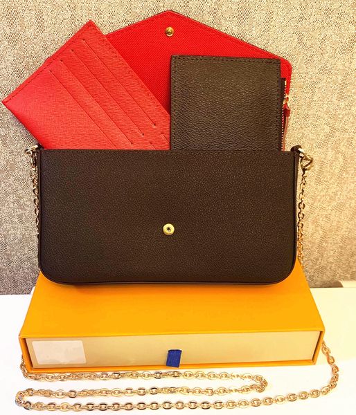 designers designers handbags women threepiece combination bags chain shoulder cross body bag wallet purse tote w box, Red;black
designers designers handbags women threepiece combination bags chain shoulder cross body bag wallet purse tote w box, Red;black