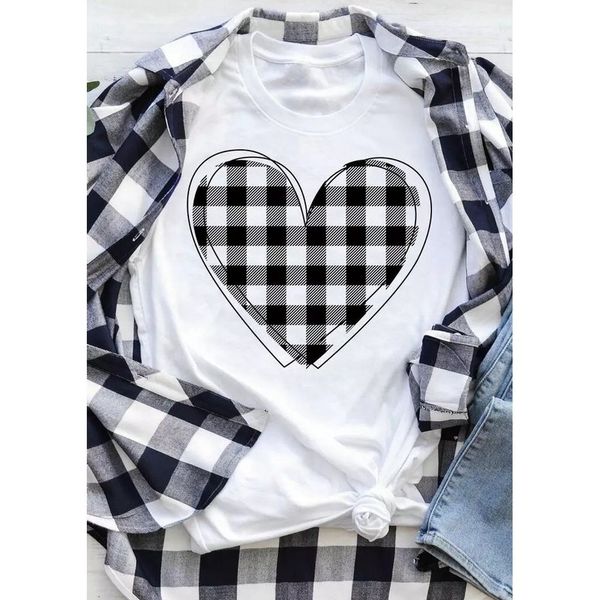 plaid design women is fashion word 3d printing short slim t-shirt summer casual round neck short short sleeve t-shirt, White
plaid design women is fashion word 3d printing short slim t-shirt summer casual round neck short short sleeve t-shirt, White