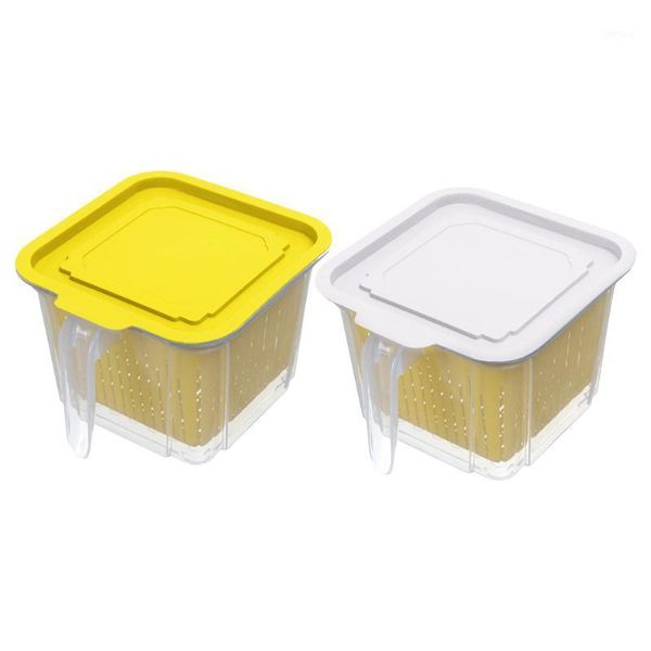 storage bottles & jars 2pcs dust-proof food boxes versatile draining cases double-layer crisper
storage bottles & jars 2pcs dust-proof food boxes versatile draining cases double-layer crisper