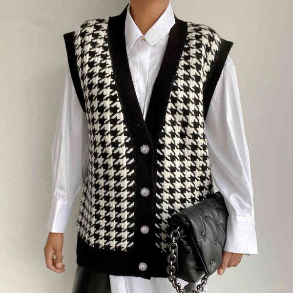 women's tanks & camis wool vest cardigans woman autumn winter houndstooth casual black sleeveless sweater women loose knitted fash, White
women's tanks & camis wool vest cardigans woman autumn winter houndstooth casual black sleeveless sweater women loose knitted fash, White