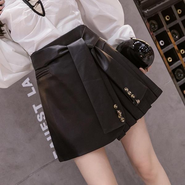women's pants & capris skirt of tall waist female skirts autumn outfit in 2021, the pu leather slim a-line divided, Black;white
women's pants & capris skirt of tall waist female skirts autumn outfit in 2021, the pu leather slim a-line divided, Black;white