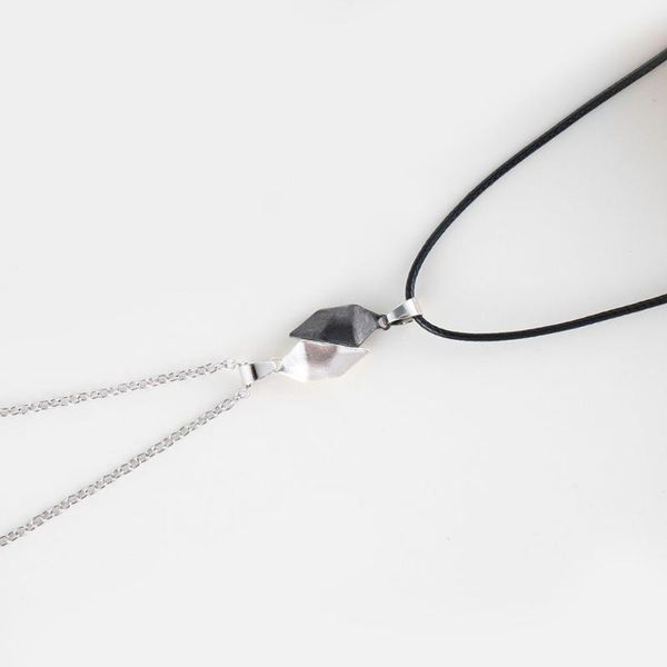 pendant necklaces 2pcs black and white magnetic couple necklace lovers heart distance faceted charm women valentine's day gift, Silver
pendant necklaces 2pcs black and white magnetic couple necklace lovers heart distance faceted charm women valentine's day gift, Silver