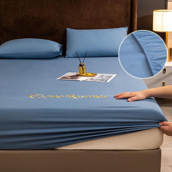 sheets & sets 3pcs modern embroidered bed sheet case solid color fitted elastic band fixed antifouling anti-crease mattress cover
sheets & sets 3pcs modern embroidered bed sheet case solid color fitted elastic band fixed antifouling anti-crease mattress cover