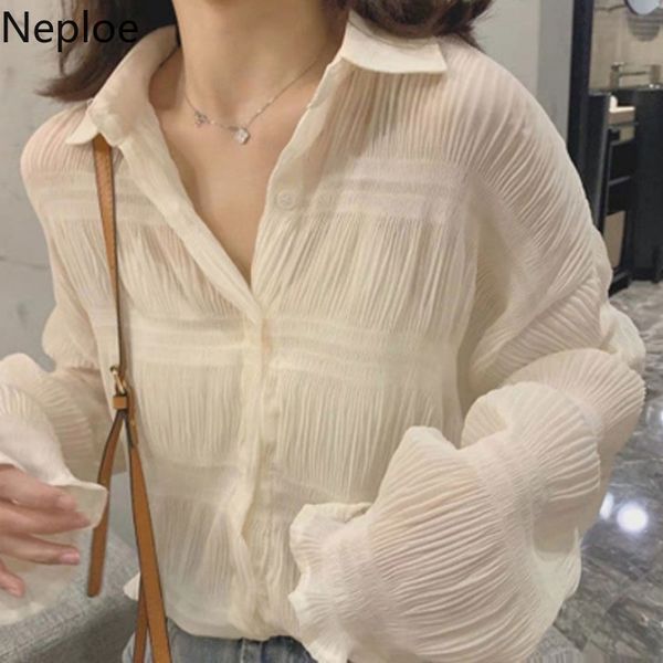 neploe shirts for women sweet chiffon shirt korean chic pleated white blouse blusas mujer de moda verano elegantes 4h759 210422
neploe shirts for women sweet chiffon shirt korean chic pleated white blouse blusas mujer de moda verano elegantes 4h759 210422