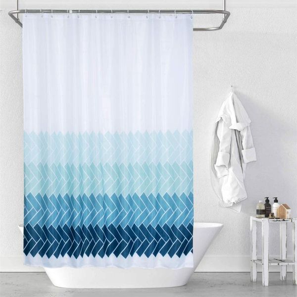 blue bathroom curtain waterproof for striped decoration 3d shower room hall curtains
blue bathroom curtain waterproof for striped decoration 3d shower room hall curtains