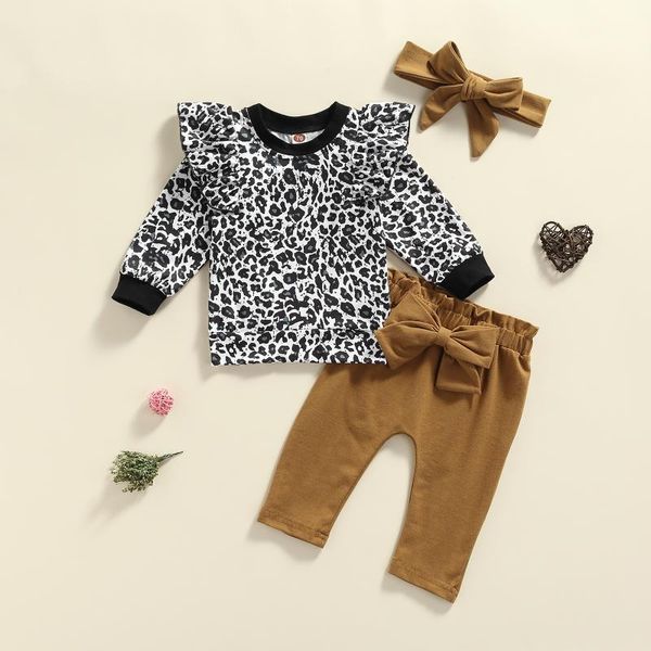 clothing sets 0-24m baby girls 3pcs casual clothes set ruffle long sleeve leopard bowknot pants headband for autumn, White
clothing sets 0-24m baby girls 3pcs casual clothes set ruffle long sleeve leopard bowknot pants headband for autumn, White