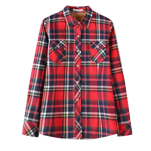 women's jackets winter coat warm thick jacket women fleece plaid casual lapel long sleeve button up coats lady velvet red green, Black;brown
women's jackets winter coat warm thick jacket women fleece plaid casual lapel long sleeve button up coats lady velvet red green, Black;brown