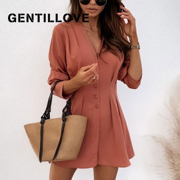 casual dresses gentillove harajuku solid slim mini shirt dress autumn long sleeve v neck button a line europe vintage office lady, Black;gray
casual dresses gentillove harajuku solid slim mini shirt dress autumn long sleeve v neck button a line europe vintage office lady, Black;gray