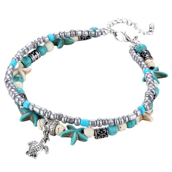 anklets bohemian jewelry sandals for women shell beads starfish multi layer anklet handmade gift ankle bracelet, Red;blue
anklets bohemian jewelry sandals for women shell beads starfish multi layer anklet handmade gift ankle bracelet, Red;blue