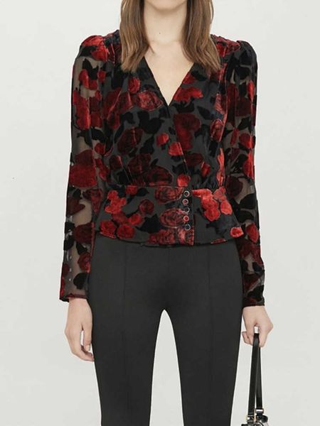 women's sweaters sweaters women rose silk velet blouse lady cross v-neck long sleeve slim waist shirt and with bu spcs, White;black
women's sweaters sweaters women rose silk velet blouse lady cross v-neck long sleeve slim waist shirt and with bu spcs, White;black