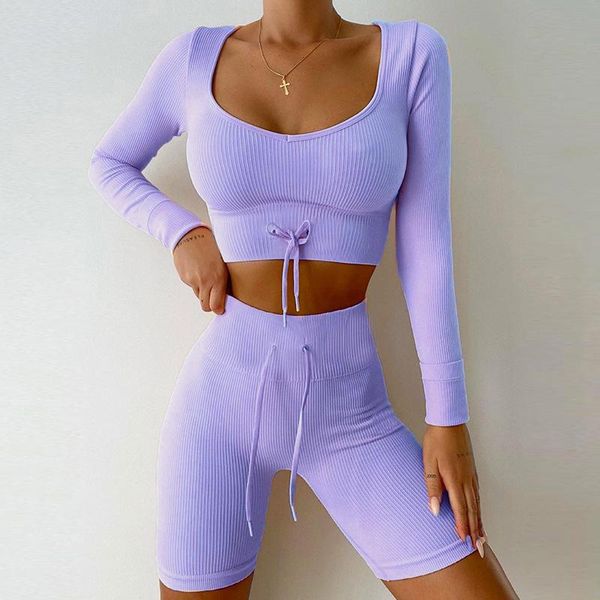 yoga outfit seamless sport set women female two 2pcs piece solid drawstringcrop shirt shorts sportsuit workout fitness gym
yoga outfit seamless sport set women female two 2pcs piece solid drawstringcrop shirt shorts sportsuit workout fitness gym