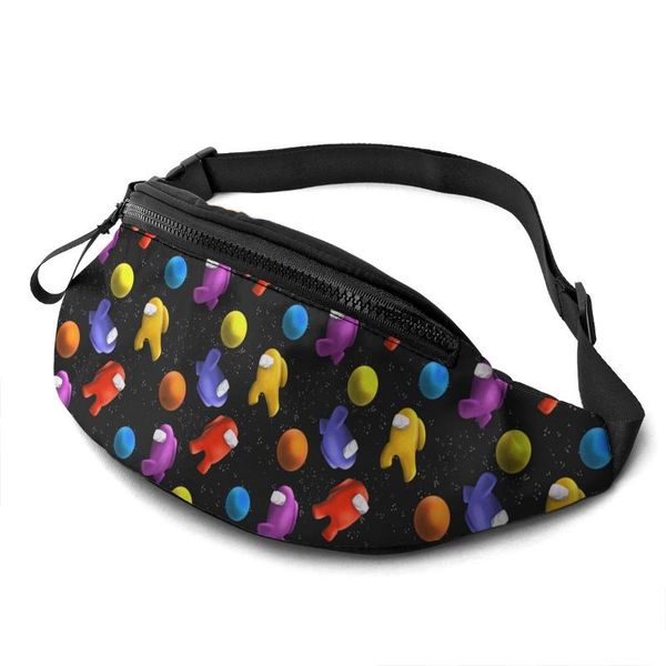 waist bags cartoon astronaut men women fanny packs outdoor for street running fishing climbing cellphone pouch bag purse