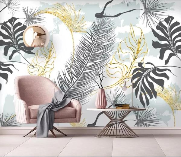 wallpapers nordic simple tropical pure white and gold hand-painted mural banana leaf living room bedroom background 3d wallpaper waterproof
wallpapers nordic simple tropical pure white and gold hand-painted mural banana leaf living room bedroom background 3d wallpaper waterproof