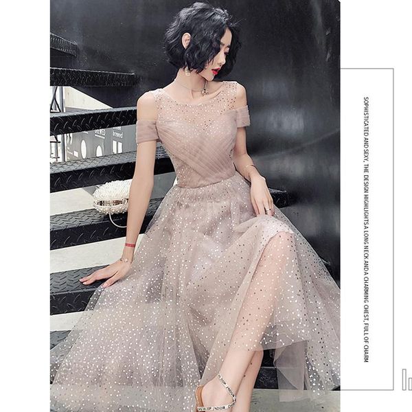 party dresses gowns off shoulder o-neck a-line vestidos de gala shining elegant tulle illusion sequin ruched tea length prom, White;black
party dresses gowns off shoulder o-neck a-line vestidos de gala shining elegant tulle illusion sequin ruched tea length prom, White;black