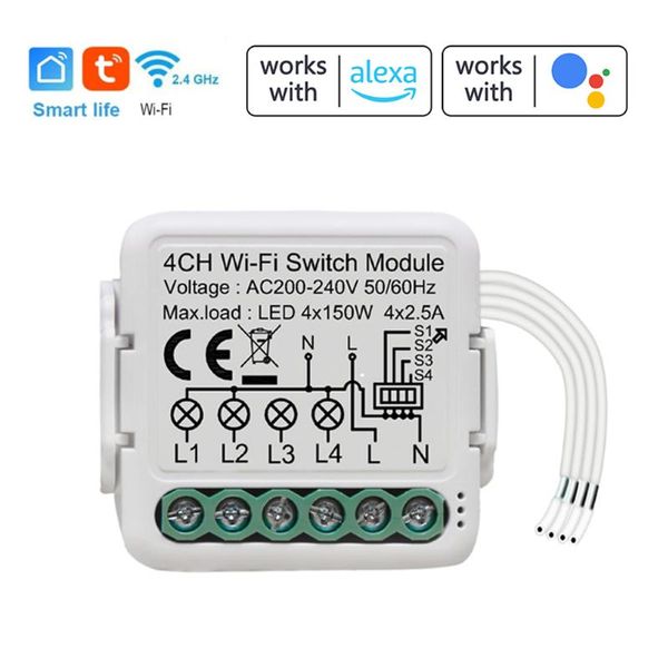 smart home control tuya wifi intelligent switch module conversion 4 gang lighting mobilephone app remotes
smart home control tuya wifi intelligent switch module conversion 4 gang lighting mobilephone app remotes