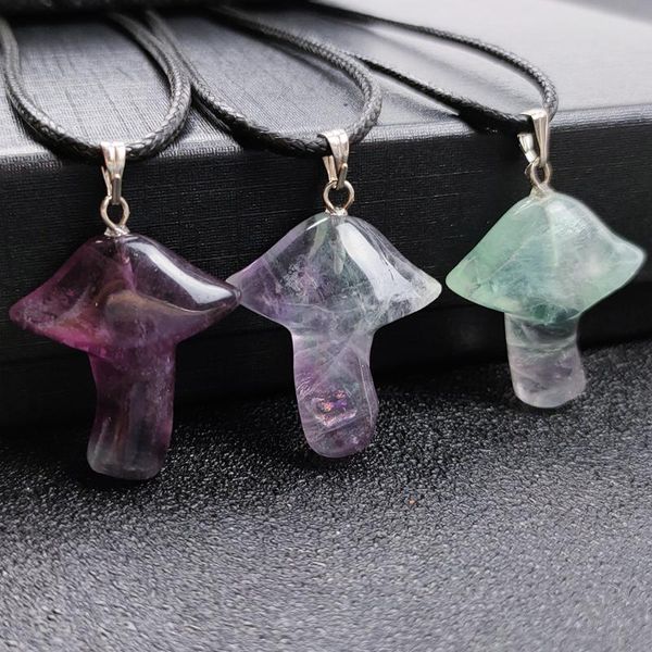 chains 6pcs arrival natural fluorite stone mushroom pendant umbrella shape necklace energy healing meditation pendulum 23*28mm, Silver
chains 6pcs arrival natural fluorite stone mushroom pendant umbrella shape necklace energy healing meditation pendulum 23*28mm, Silver