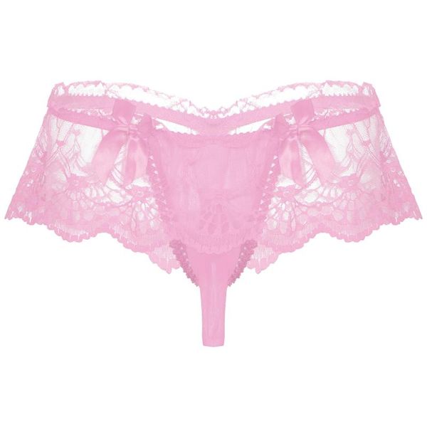 mens lingerie lace sissy underwear see through bowknot briefs panties low waist open bulge pouch thongs underpants women's, Black;pink
mens lingerie lace sissy underwear see through bowknot briefs panties low waist open bulge pouch thongs underpants women's, Black;pink