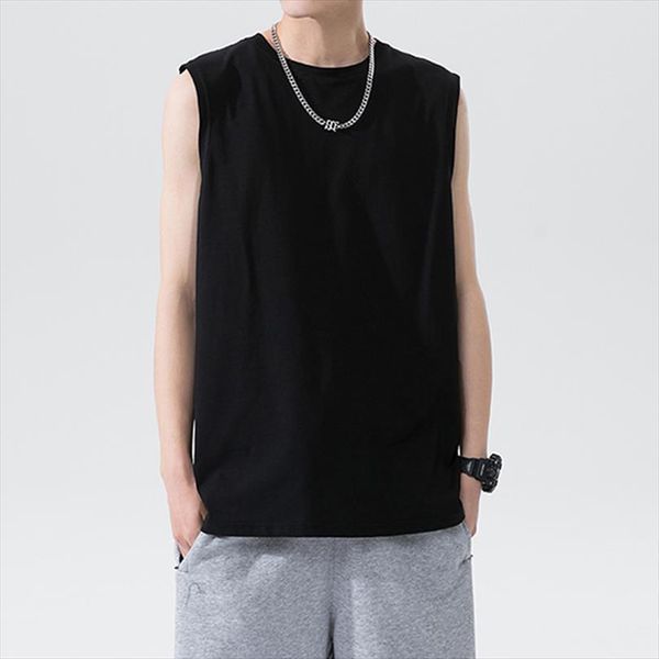 legible summer fashion mens tank men cotton sleeveless shirt man loose casual top, White;black
legible summer fashion mens tank men cotton sleeveless shirt man loose casual top, White;black