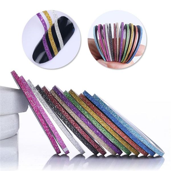 nail art kits 14 rolls matte glitter striping tape set 1mm line multi color styling tool transfer sticker decals kit
nail art kits 14 rolls matte glitter striping tape set 1mm line multi color styling tool transfer sticker decals kit