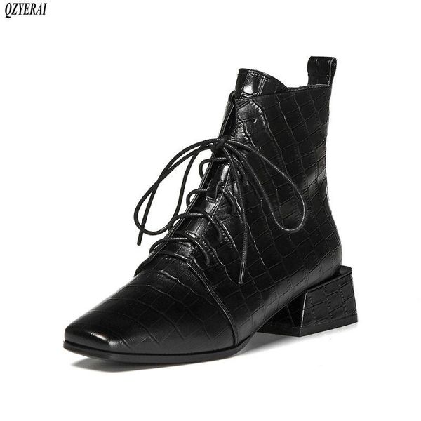 boots 2021 autumn winter genuine leather women's with short fashion shoes black stone grain size 34-42
boots 2021 autumn winter genuine leather women's with short fashion shoes black stone grain size 34-42