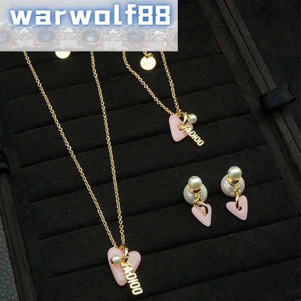 luxury jewelry designers dijia d family pink love letter necklace pearl brass net red, Golden;silver
luxury jewelry designers dijia d family pink love letter necklace pearl brass net red, Golden;silver