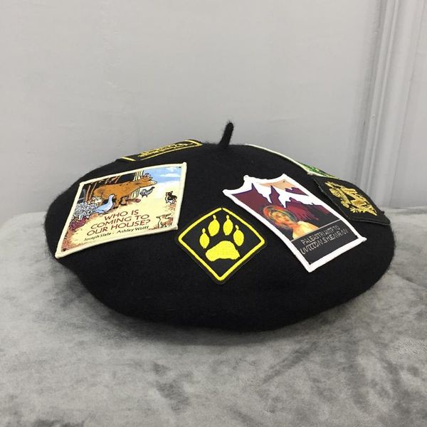 berets europe and the united states wool beret for women octagonal cap painter affixed cloth female hat ins, Blue;gray
berets europe and the united states wool beret for women octagonal cap painter affixed cloth female hat ins, Blue;gray
