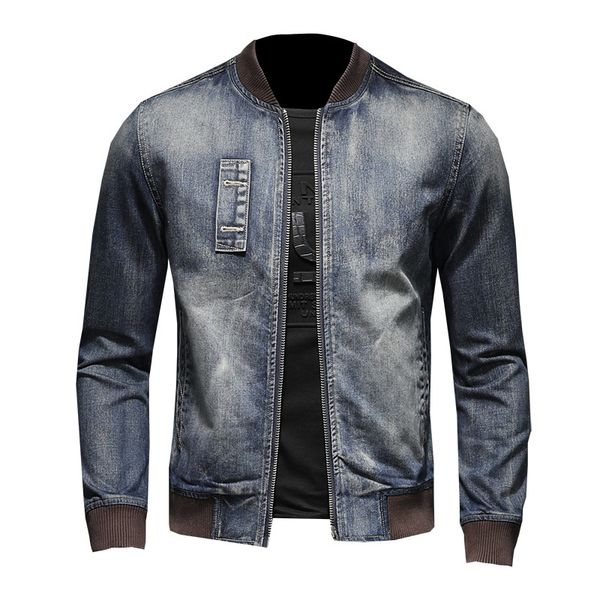 downs stand collar denim jacket jeans vintage clothes retro men's coat plus-size casual new slim classics, Black
downs stand collar denim jacket jeans vintage clothes retro men's coat plus-size casual new slim classics, Black