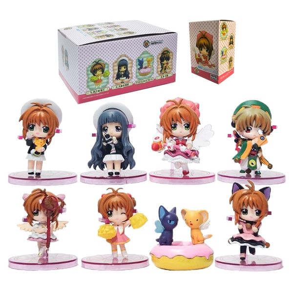 8 kinds of changeable hand-made blind box q version magic card girl's original sakura model dolls decorate deskornaments
8 kinds of changeable hand-made blind box q version magic card girl's original sakura model dolls decorate deskornaments