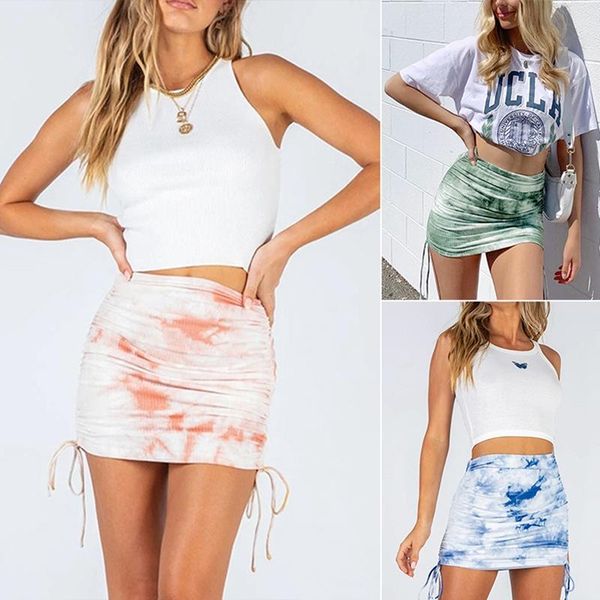 stretch ruffle knit mini skirt women's side drawstring tie-dye bag hip skirts, Black
stretch ruffle knit mini skirt women's side drawstring tie-dye bag hip skirts, Black