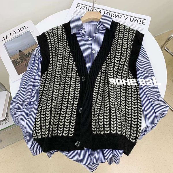 maisui vest women's autumn version wear loose thin casual sweater coat with fashion, White
maisui vest women's autumn version wear loose thin casual sweater coat with fashion, White