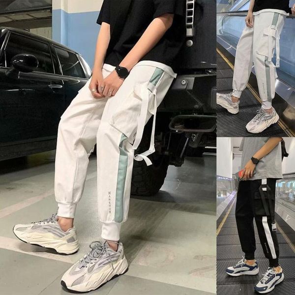 men's pants 2021 men hip hop harem drawstring multi pockets straps ankle tied long cargo trousers male harajuku fashion, Black
men's pants 2021 men hip hop harem drawstring multi pockets straps ankle tied long cargo trousers male harajuku fashion, Black